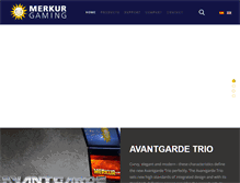 Tablet Screenshot of merkur-gaming.com